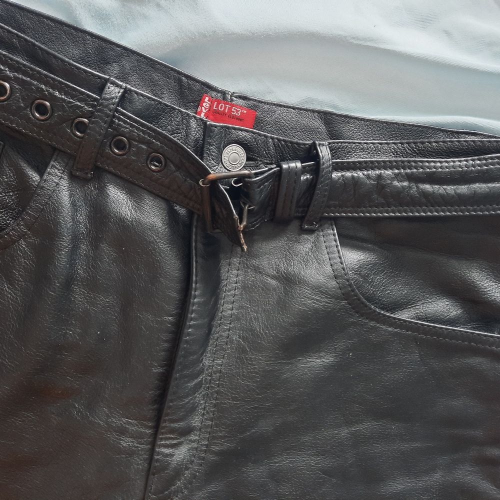 Rare levis leather pants lot 53
